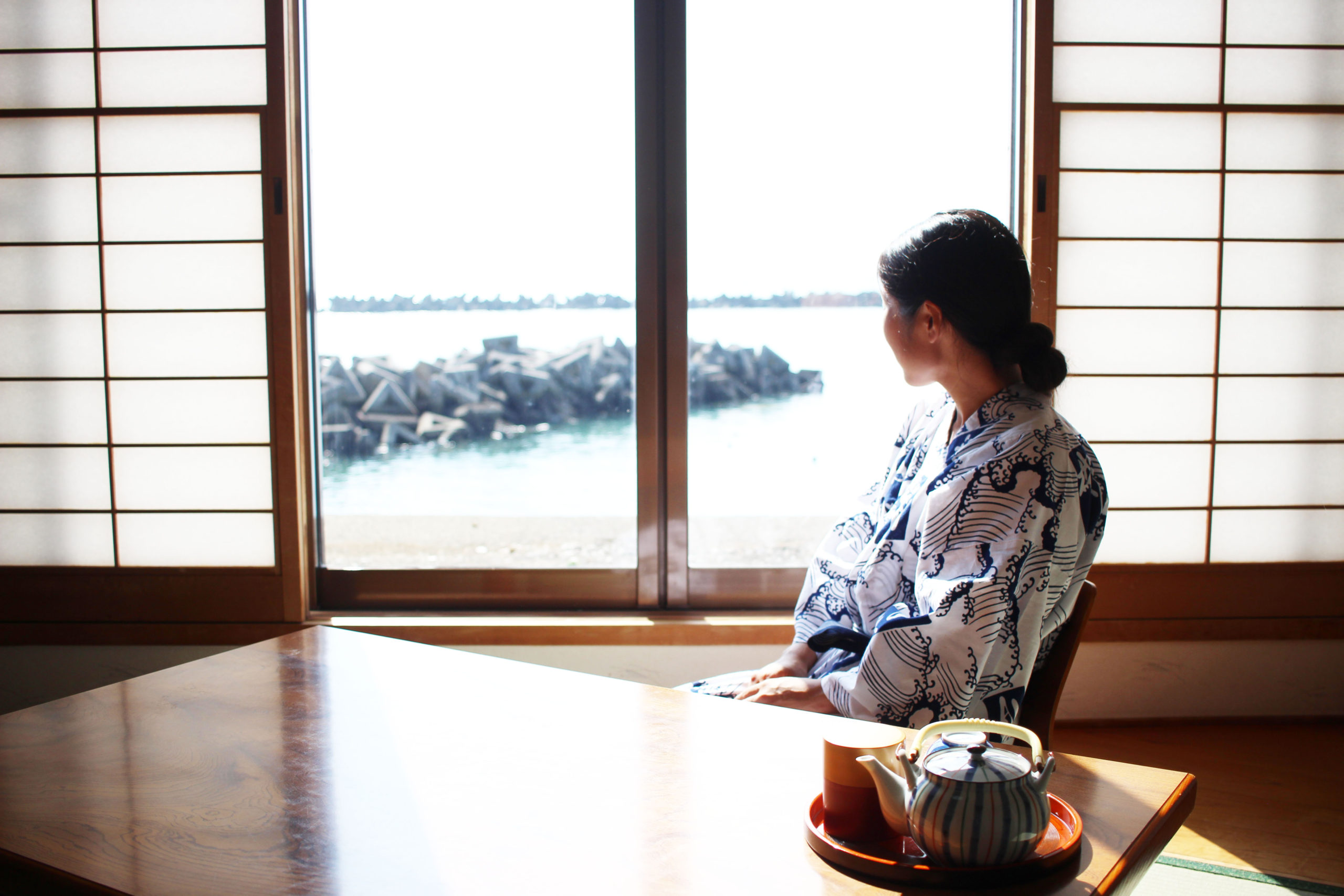 目の前に海が見えるお部屋